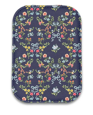 Navy Floral  Lighted Jewelry Box