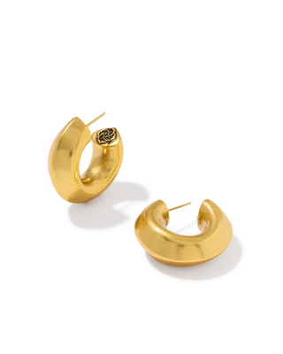KENDRA SCOTT GOLD EMBRY HOOP EARRINGS