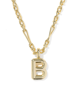 Kendra Scott Gold Bubble Letter Pendant Necklace