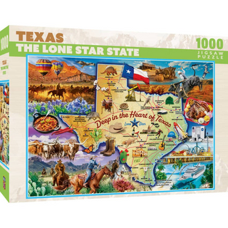 Texas the Lone Star State 1000 Pc Jigsaw Puzzle