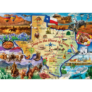 Texas the Lone Star State 1000 Pc Jigsaw Puzzle