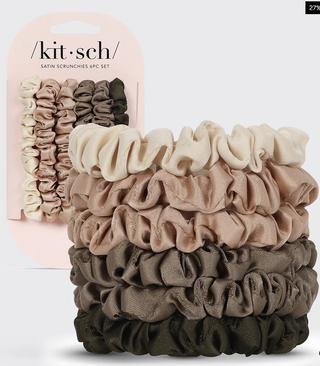 Kitsch Ruched Satin Scrunchies