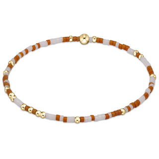 Enewton Gameday Hope Unwritten Bracelet- Burnt Orange -White