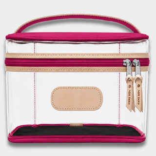 JH #804 Clear Makeup Case -Berry
