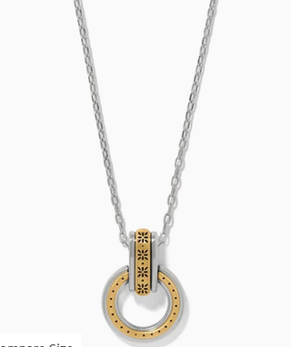 Brighton Two Tone Link Ring Necklace