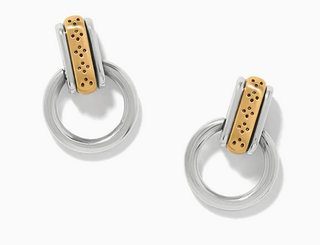 Brighton Mosaic Two Tone Mini Post Drop Earring