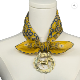 Hampton Road Mustang Brass Medallion