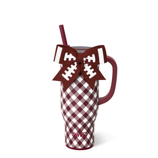 Swig Gingham Maroon Mega Mug 30oz