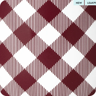 Swig Gingham Maroon Mega Mug 30oz