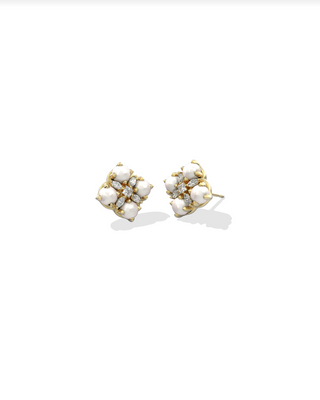 Kendra Scott Dira Pearl Stud Earring Gold Freshwater Cltrd Pearl