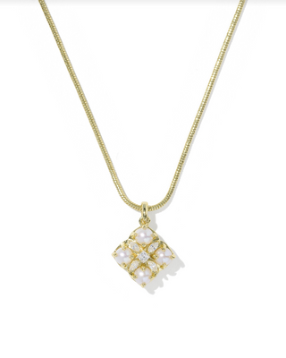 Kendra Scott Dira Pndnt Nck Gold Freshwater Cltrd Pearl