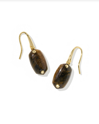 Kendra Scott Lee Riveted Drop Earrings Hawks Eye