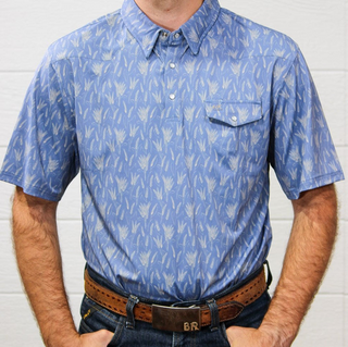 Men's Harvest Navy Wheat S/S Shirt