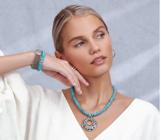 Brighton Contempo Nuevo Azul Stretch Bracelet