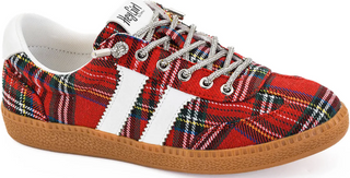 Corkys Heads Up Red Plaid Sneakers
