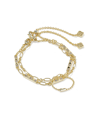 Kendra Scott Fate Set of 2 Delicate Bracelet Gold