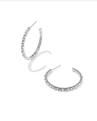 Kendra Scott Fate Hoop Earring Rhodium