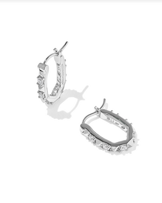 Kendra Scott Fate Huggie Earring Silver
