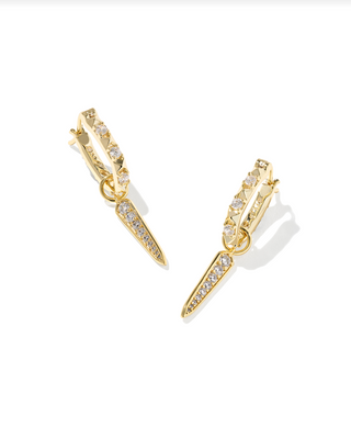 Kendra Scott Fate Charm Huggie Earring Gold