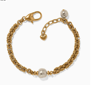 Brighton Trust Your Journey Pearl Chain Bracelet