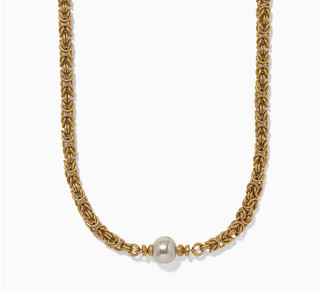 Brighton Trust Your Journey Pearl Chain Short Necklace