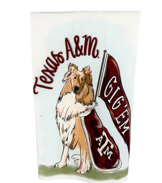 A&M Mascot Tea Towel