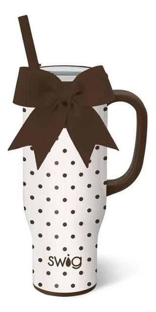 Swig Mocha Dots Mega Mug 30oz