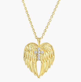 Rizen Divine Wings Cross Necklace