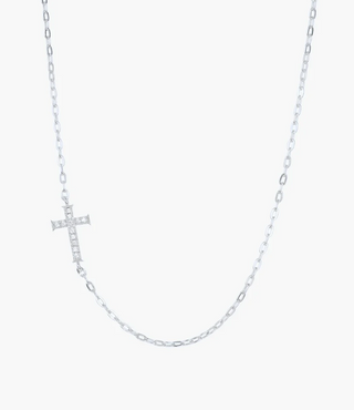 Rizen Dainty Luminous Chain Breaker Necklace Silver