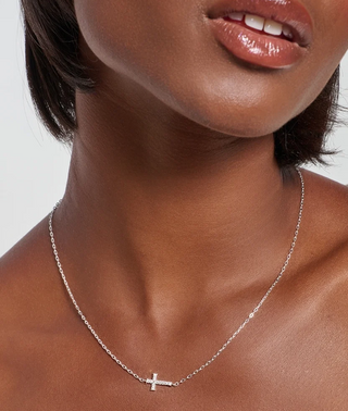 Rizen Dainty Luminous Chain Breaker Necklace Silver
