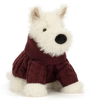Jellycat Munro Scottie Dog Winter Jumper