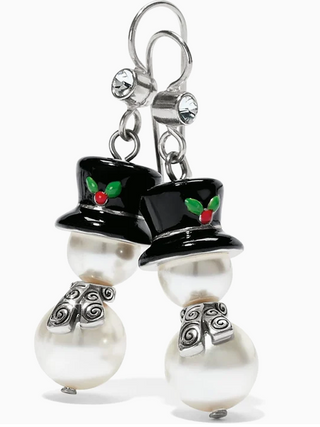 Brighton Tinsel Town Snowman French Wire Earrings