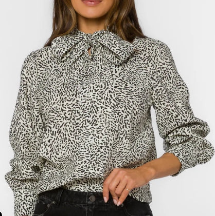 Snow Leopard Anastasia Bow Top