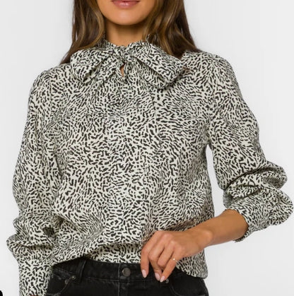 Snow Leopard Anastasia Bow Top