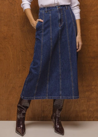 Deedee Dark Denim Skirt