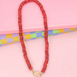 Treasure Jewels Red Velvet Vibes Gemstone Necklace
