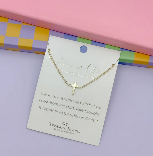 Treasure Jewels Sisters Forever Gold Necklace