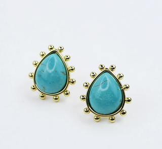 Treasure Jewels Golden Sunburst Studs