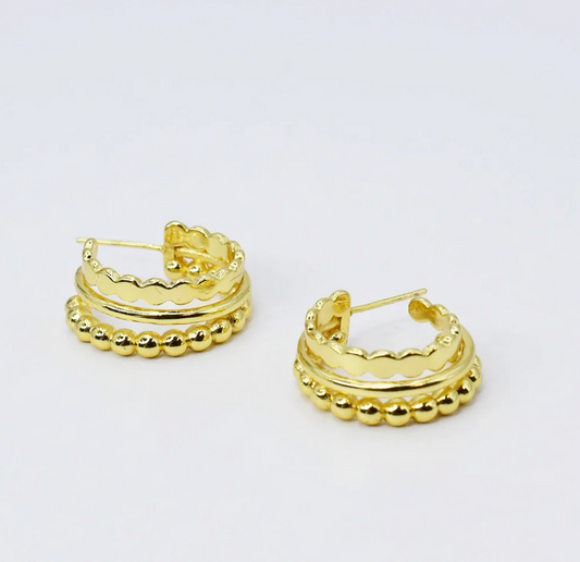 Treasure Jewels Sicily Hoop Gold