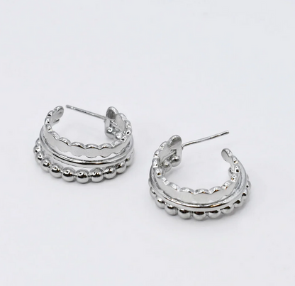 Treasure Jewels Sicily Hoop Silver