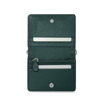 Brighton Jewel Green Interlok Harmony Small Wallet