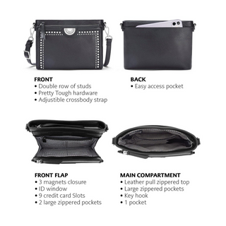 Brighton Jordyn Organizer in Black