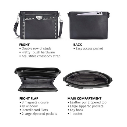 Brighton Jordyn Organizer in Black