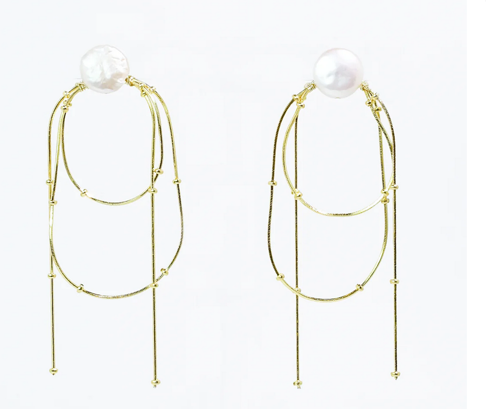 Treasure Jewels Gold Muse Earrings