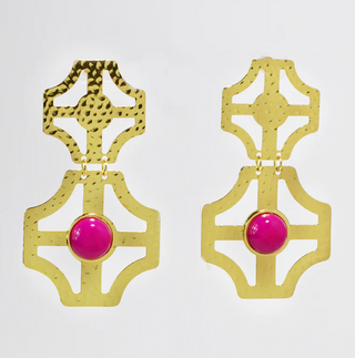 Treasure Jewels Stacey Hot Pink Earrings