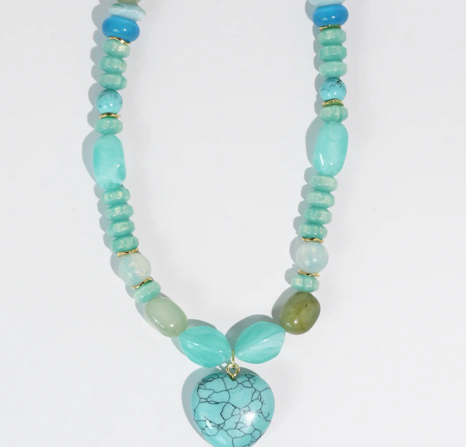 Treasure Jewels Mint Gen Heart Necklace