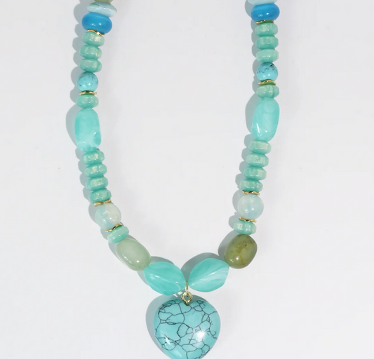 Treasure Jewels Mint Gen Heart Necklace