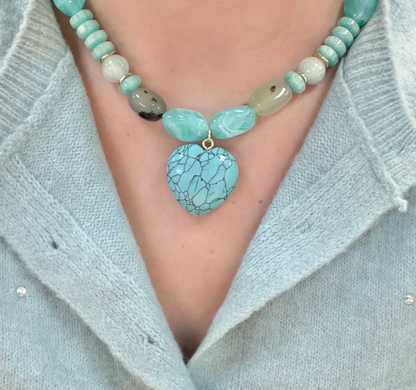 Treasure Jewels Mint Gen Heart Necklace