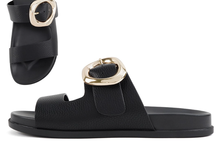 Speed Black Gold Buckle Slide