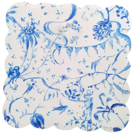 RTC Gallery Scallop Blue Chinoiserie Display Board